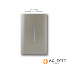 Conjunto Interruptor Simples - Novara Especiais Aço